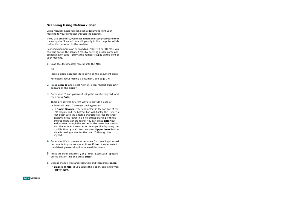 Scanning using network scan | Savin AC205 User Manual | Page 139 / 339