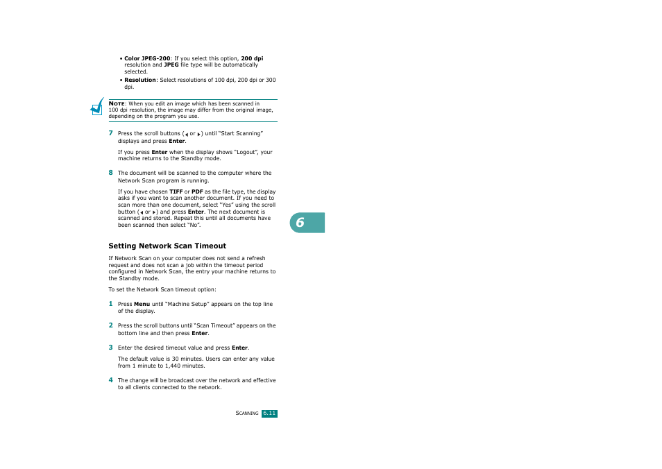 Setting network scan timeout | Savin AC205 User Manual | Page 140 / 339