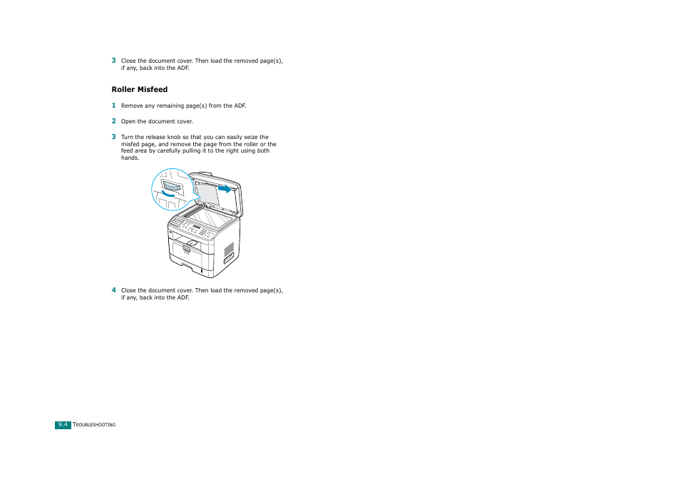 Roller misfeed | Savin AC205 User Manual | Page 207 / 339