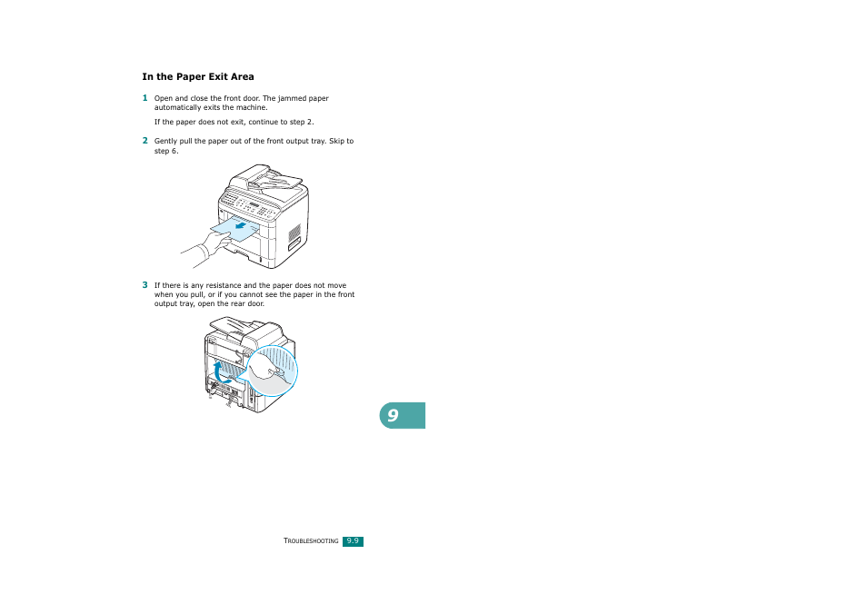 In the paper exit area | Savin AC205 User Manual | Page 212 / 339