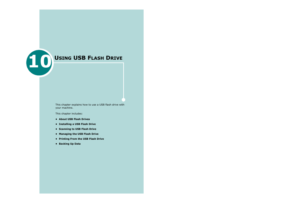 10 using usb flash drive, Chapter 10, Sing | Usb f, Lash, Rive | Savin AC205 User Manual | Page 234 / 339