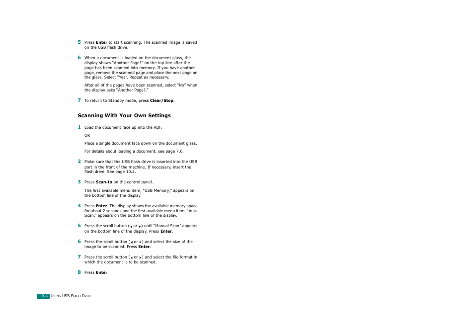 Scanning with your own settings | Savin AC205 User Manual | Page 237 / 339