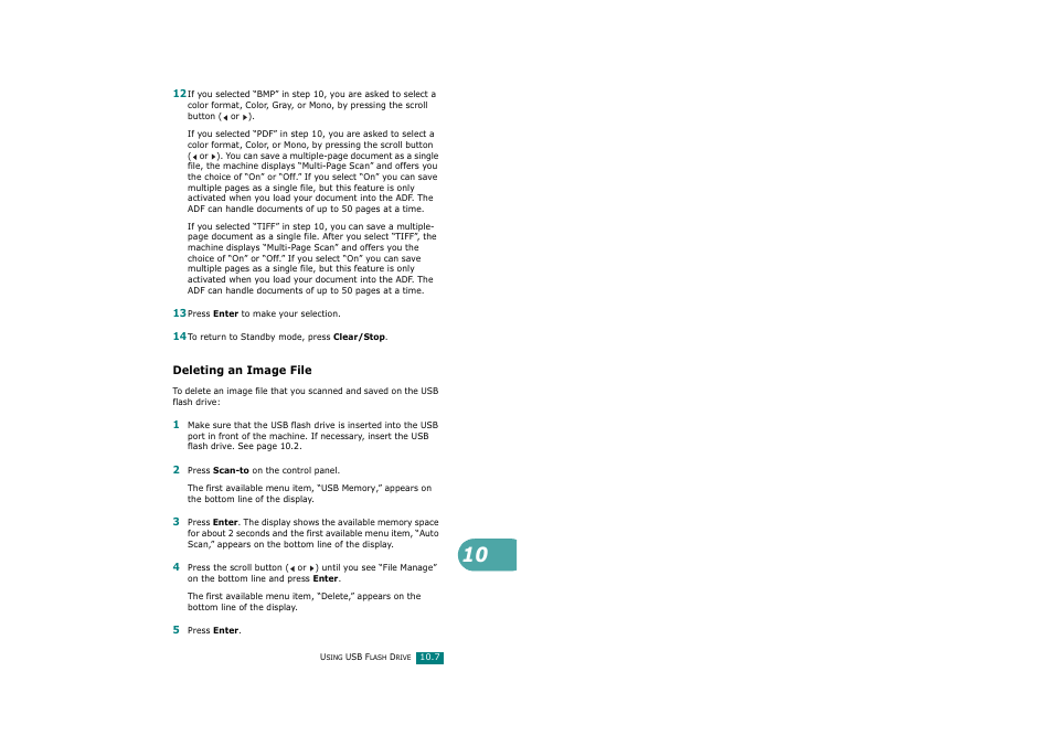 Deleting an image file | Savin AC205 User Manual | Page 240 / 339