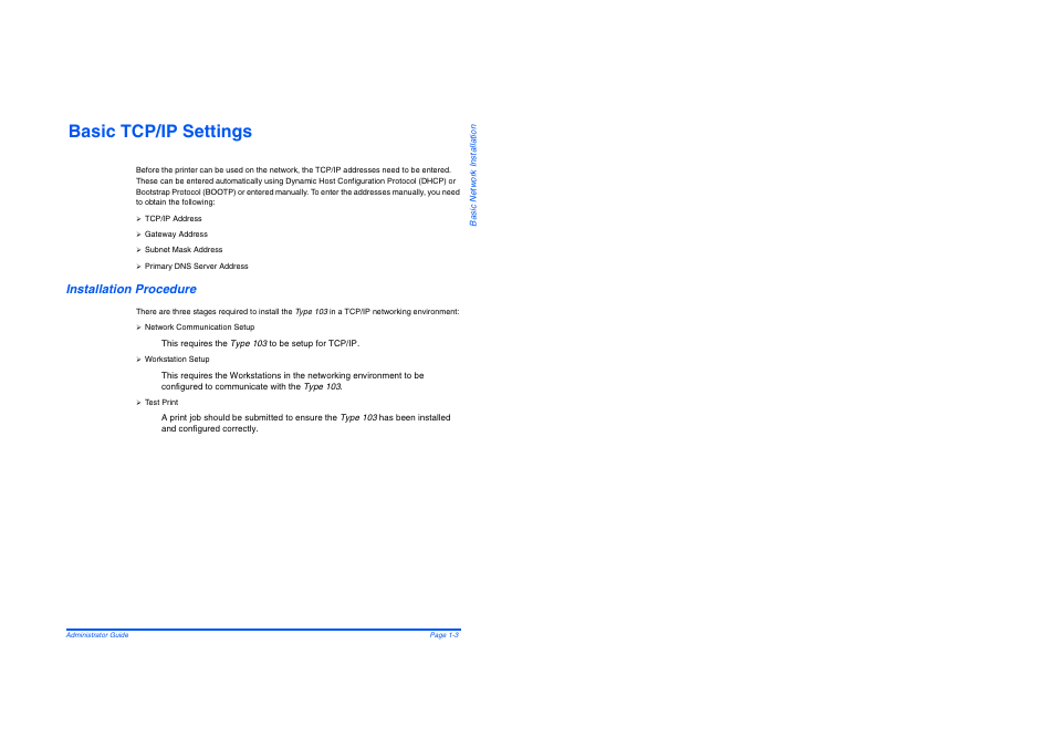 Basic tcp/ip settings, Installation procedure, Basic tcp/ip settings -3 | Installation procedure -3 | Savin AC205 User Manual | Page 285 / 339