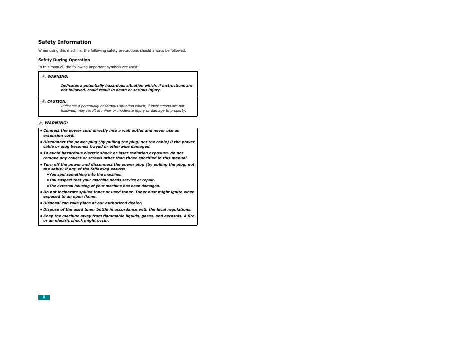 Savin AC205 User Manual | Page 3 / 339