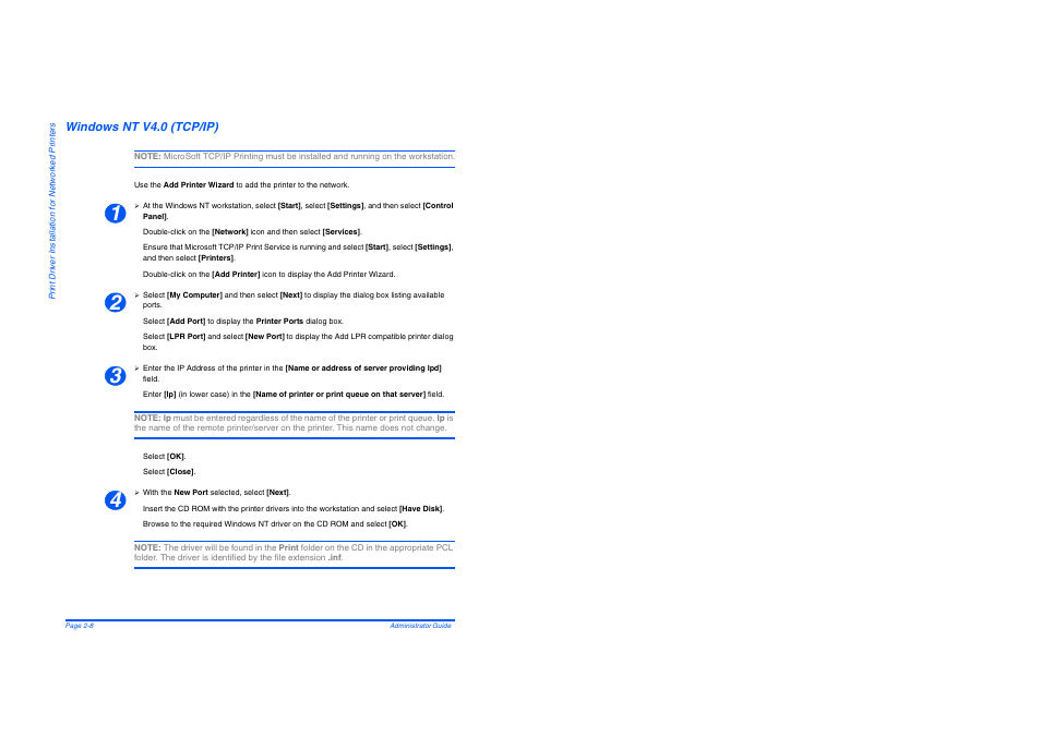 Windows nt v4.0 (tcp/ip), Windows nt v4.0 (tcp/ip) -8 | Savin AC205 User Manual | Page 300 / 339