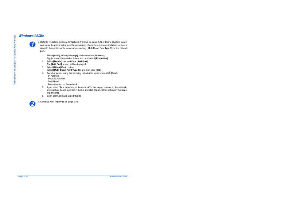 Windows 98/me, Windows 98/me -10 | Savin AC205 User Manual | Page 302 / 339