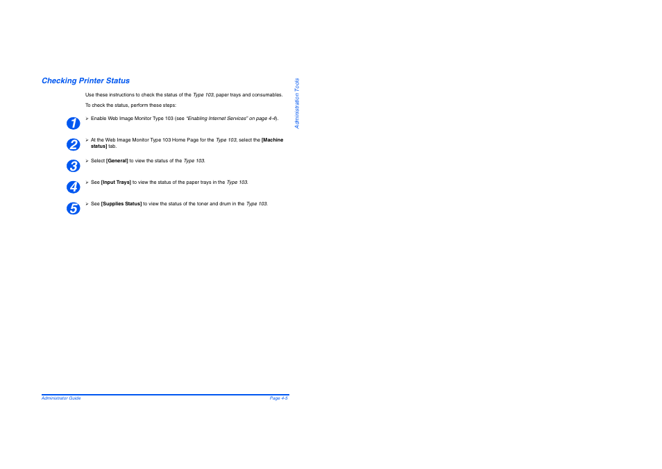 Checking printer status, Checking printer status -5 | Savin AC205 User Manual | Page 331 / 339