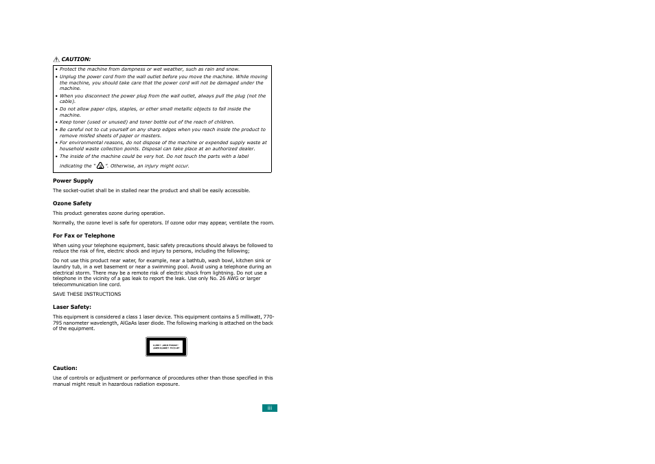 Savin AC205 User Manual | Page 4 / 339