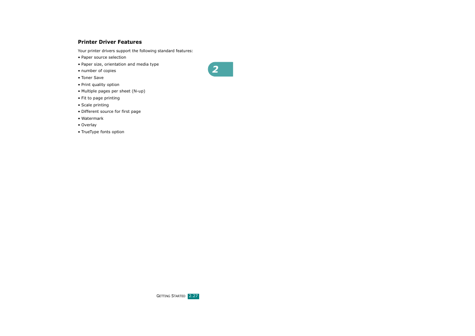 Printer driver features | Savin AC205 User Manual | Page 52 / 339