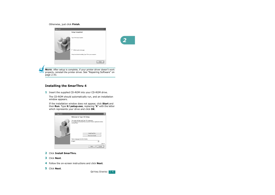 Installing the smarthru 4 | Savin AC205 User Manual | Page 66 / 339