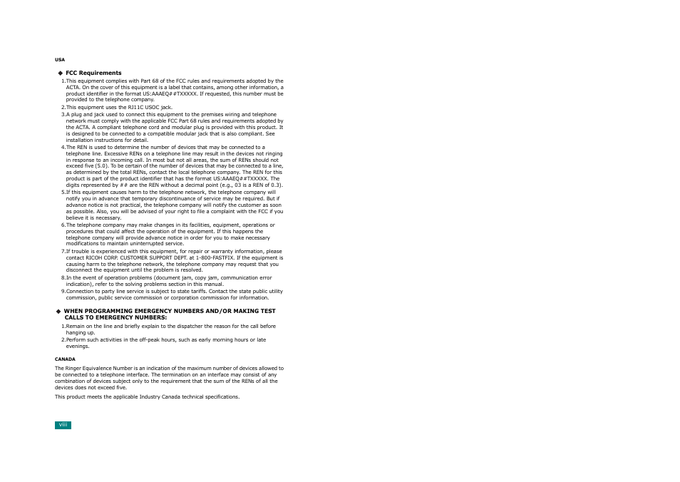 Savin AC205 User Manual | Page 9 / 339