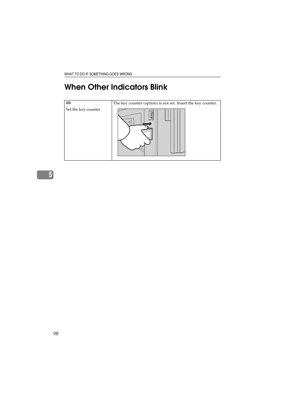 5when other indicators blink | Savin 3150eDNP User Manual | Page 119 / 125