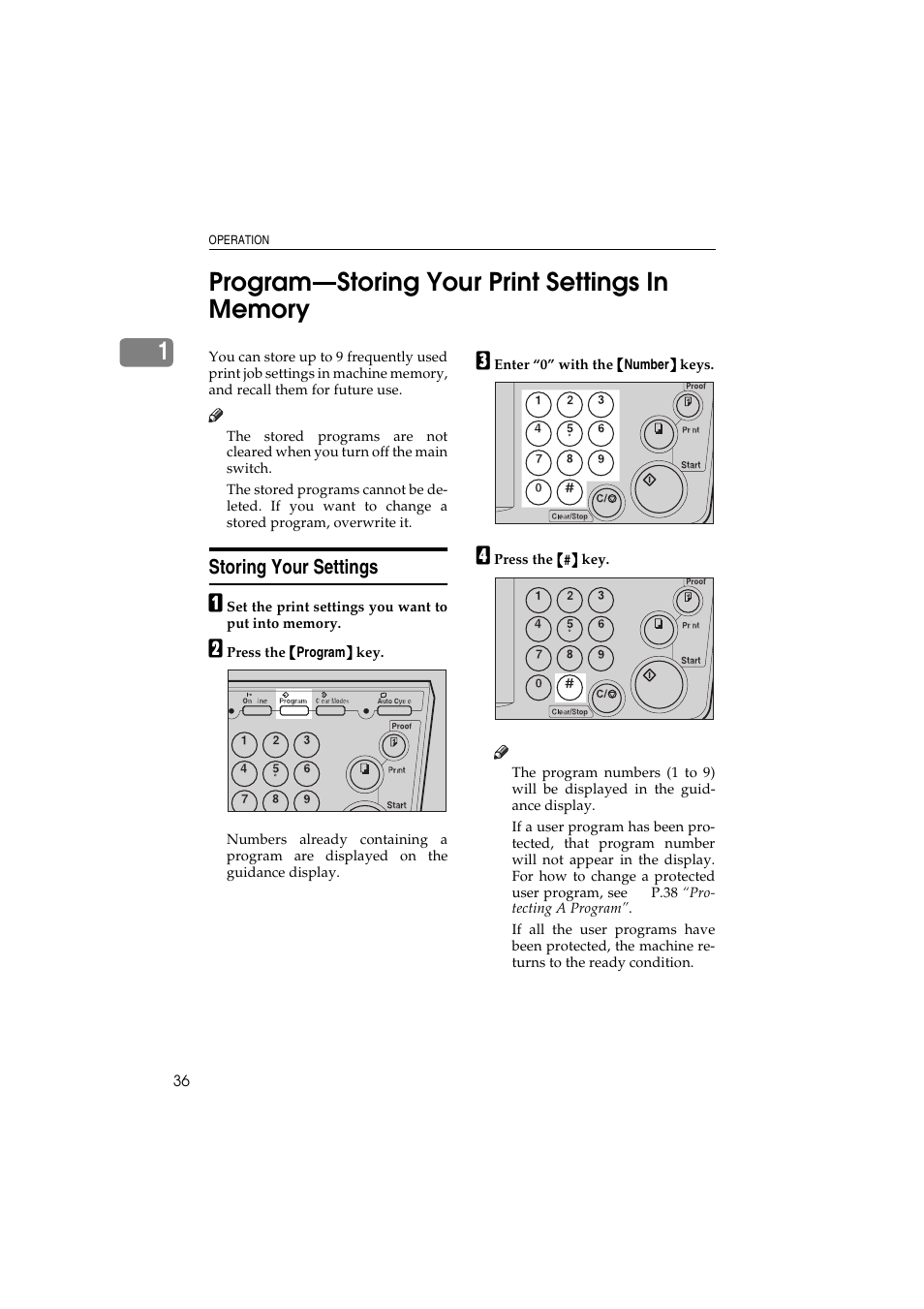 Storing your settings | Savin 3150eDNP User Manual | Page 57 / 125