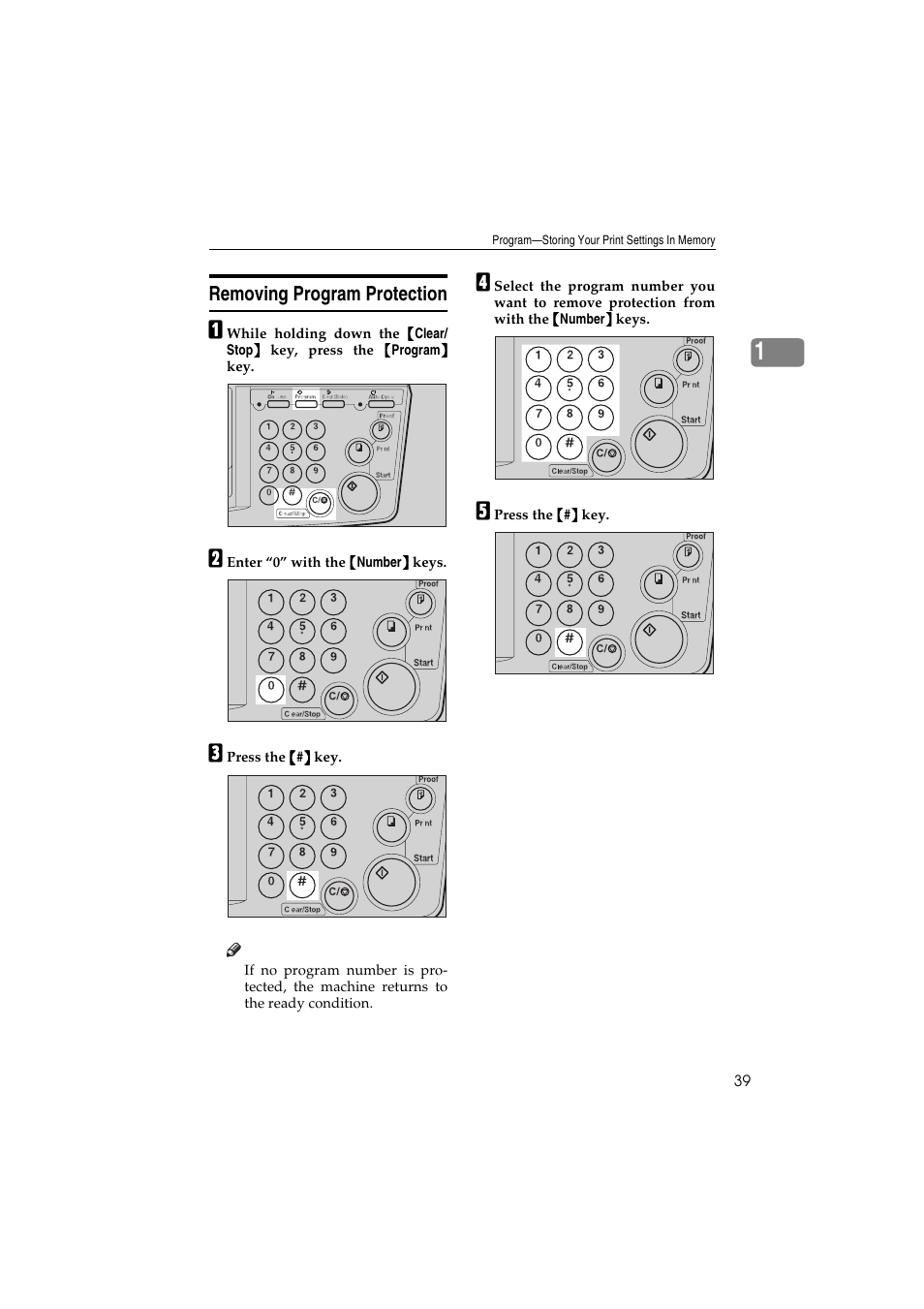 Removing program protection | Savin 3150eDNP User Manual | Page 60 / 125