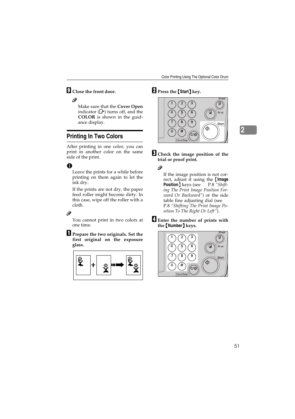 Printing in two colors | Savin 3150eDNP User Manual | Page 72 / 125