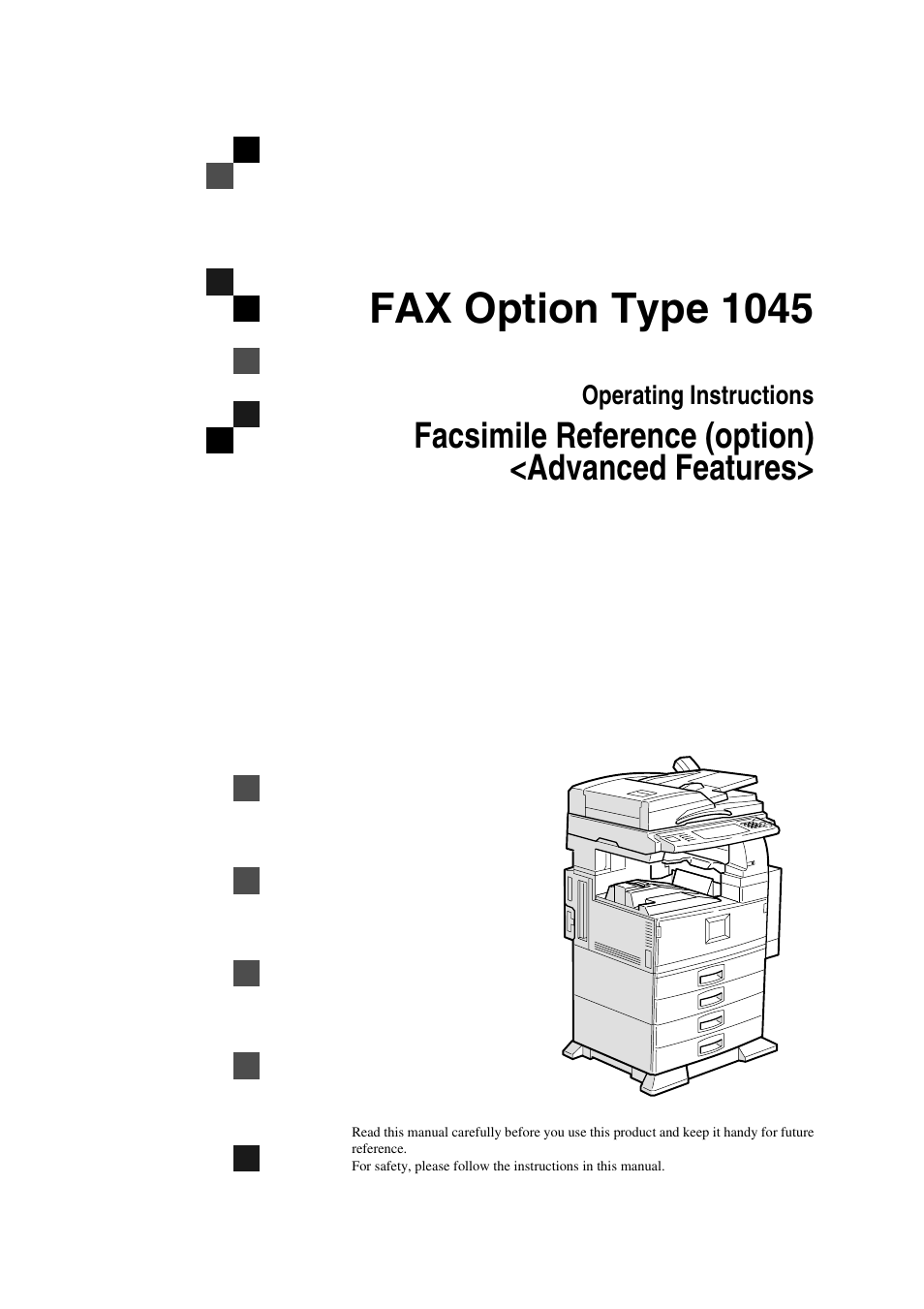 Savin 1045 User Manual | 216 pages