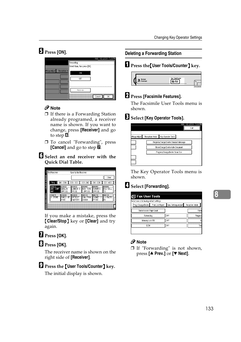 Savin 1045 User Manual | Page 147 / 216