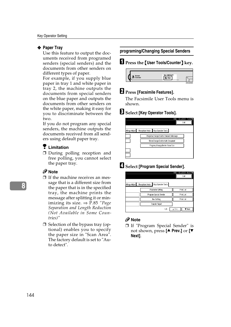 Savin 1045 User Manual | Page 158 / 216