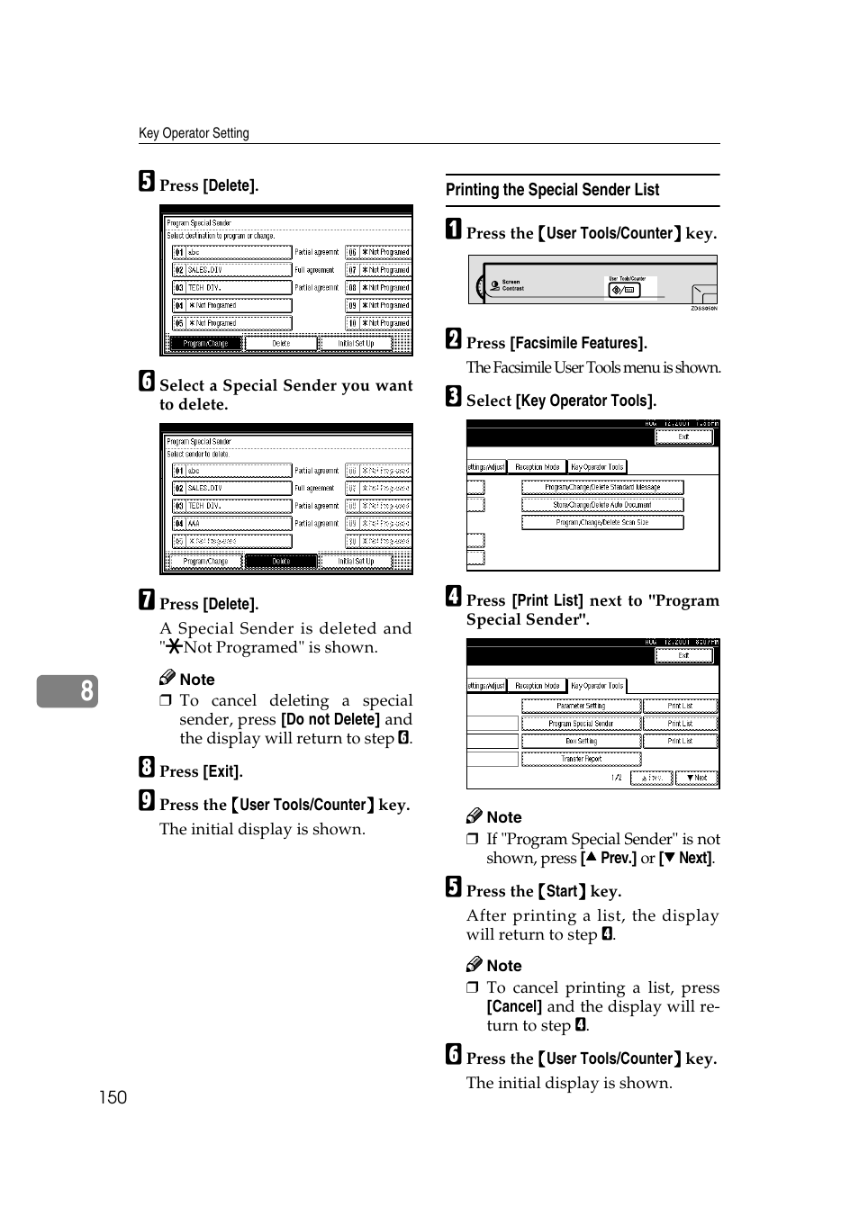 Savin 1045 User Manual | Page 164 / 216