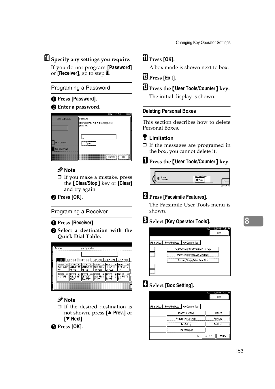 Savin 1045 User Manual | Page 167 / 216