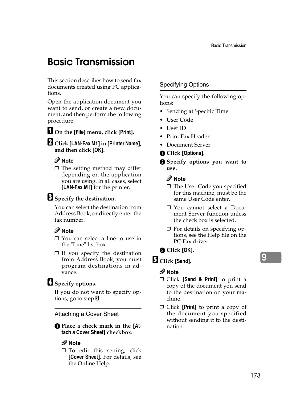 9basic transmission | Savin 1045 User Manual | Page 187 / 216