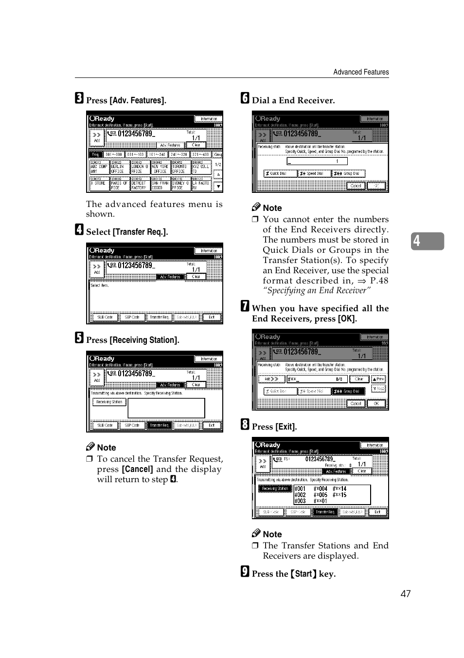 Savin 1045 User Manual | Page 61 / 216