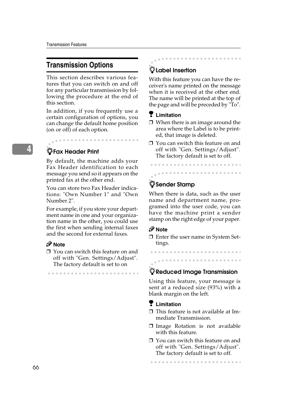 Transmission options | Savin 1045 User Manual | Page 80 / 216