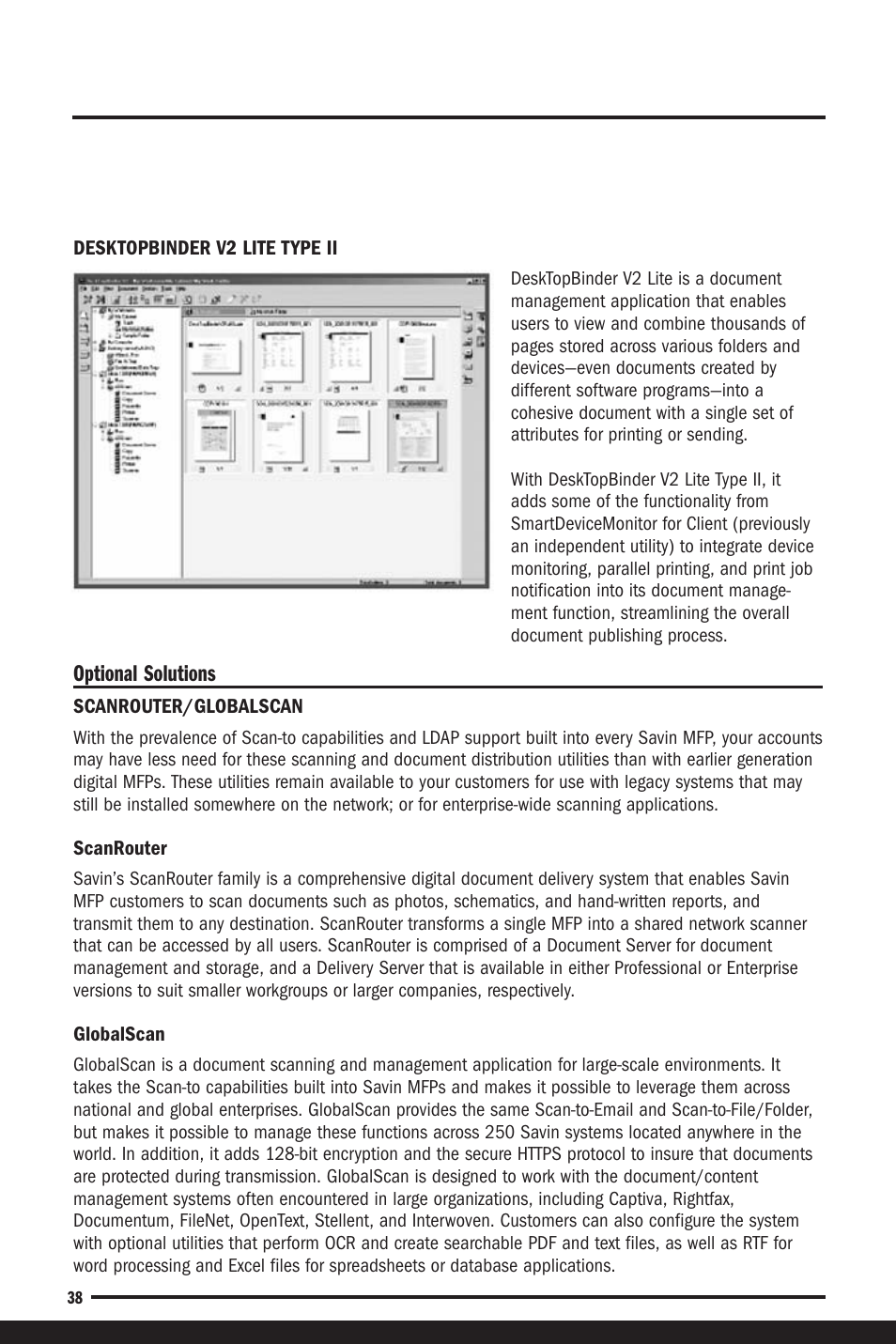 Optional solutions | Savin C6055 User Manual | Page 41 / 80
