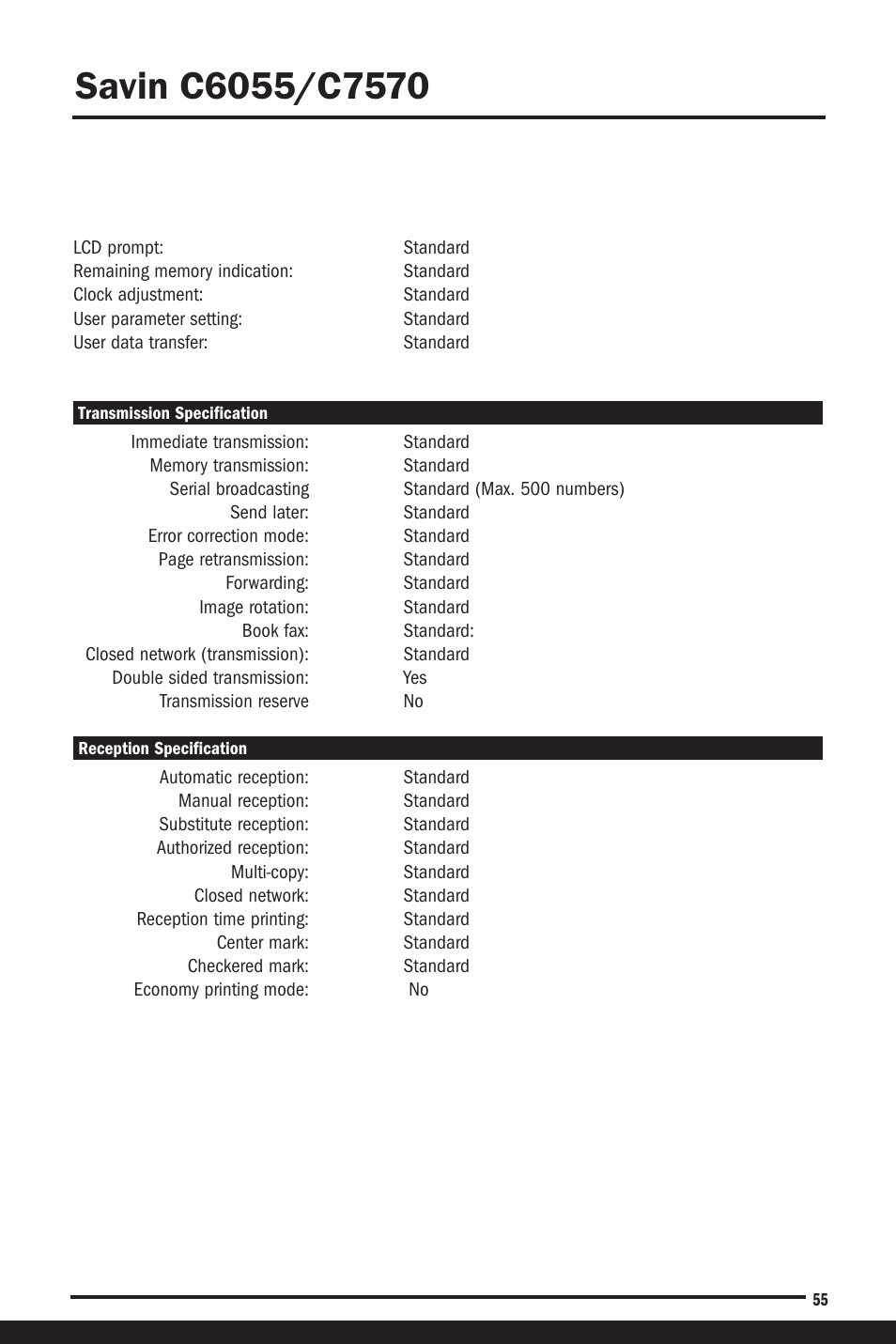 Savin C6055 User Manual | Page 58 / 80