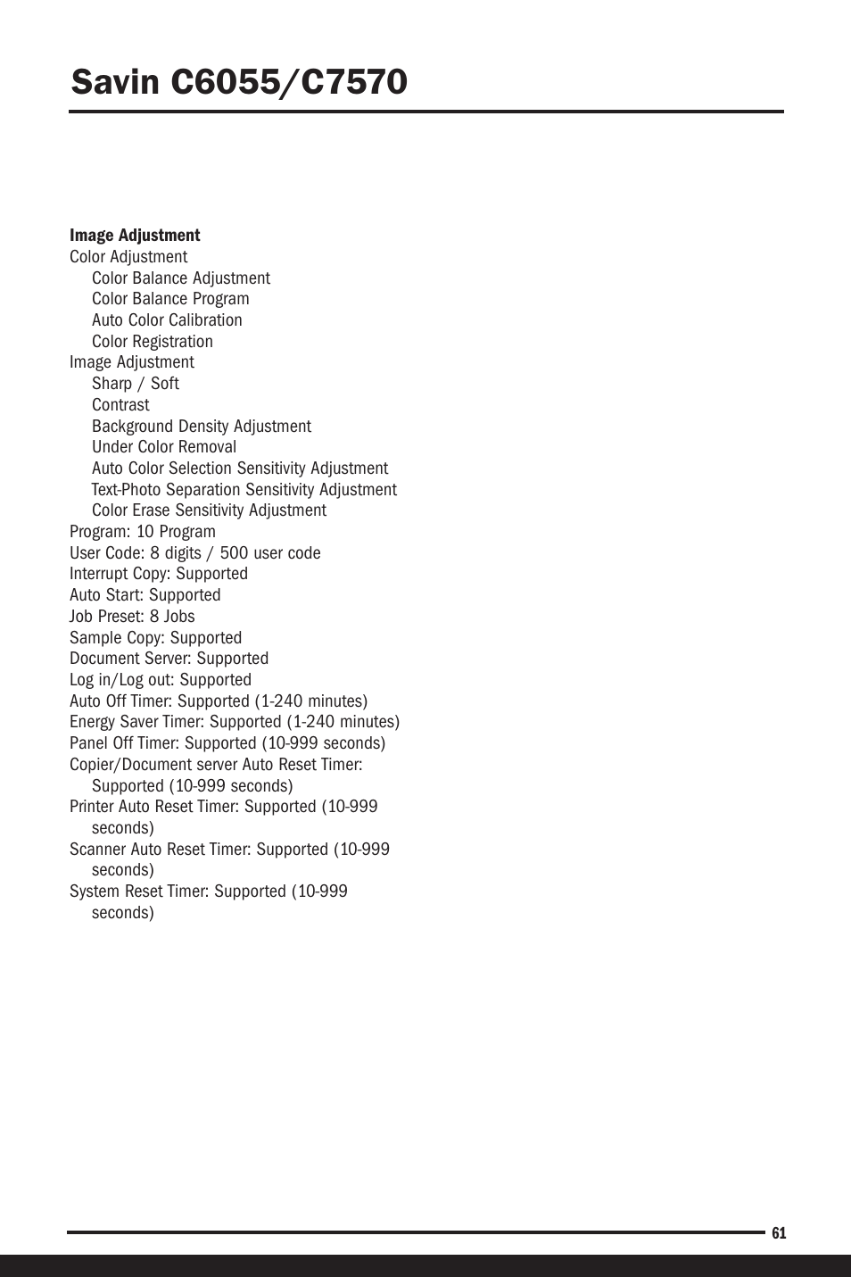 Savin C6055 User Manual | Page 64 / 80