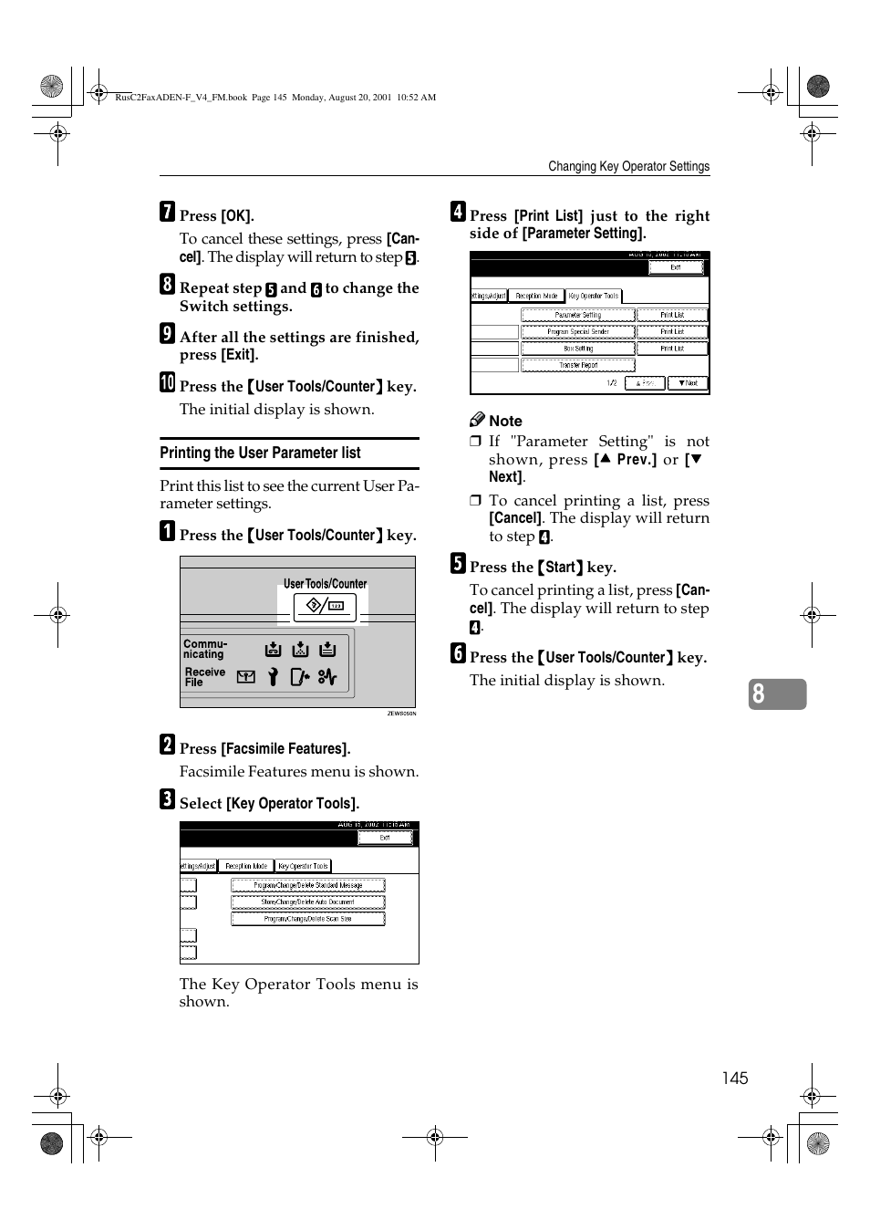 Savin Fax Option Type 1027 User Manual | Page 13 / 74