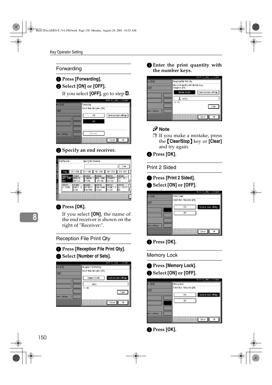 Savin Fax Option Type 1027 User Manual | Page 18 / 74