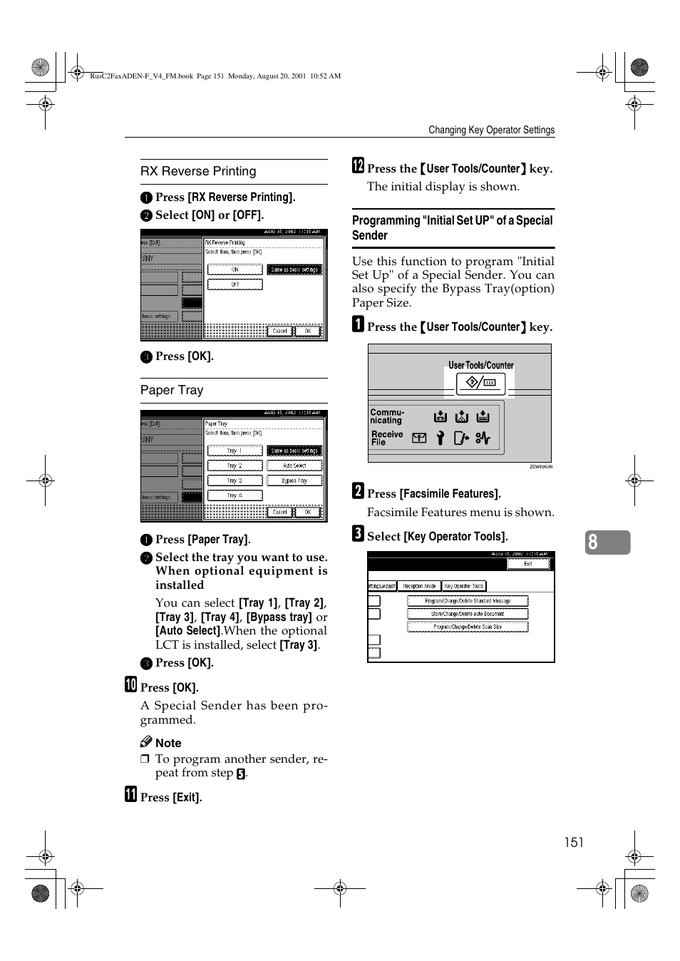 Savin Fax Option Type 1027 User Manual | Page 19 / 74
