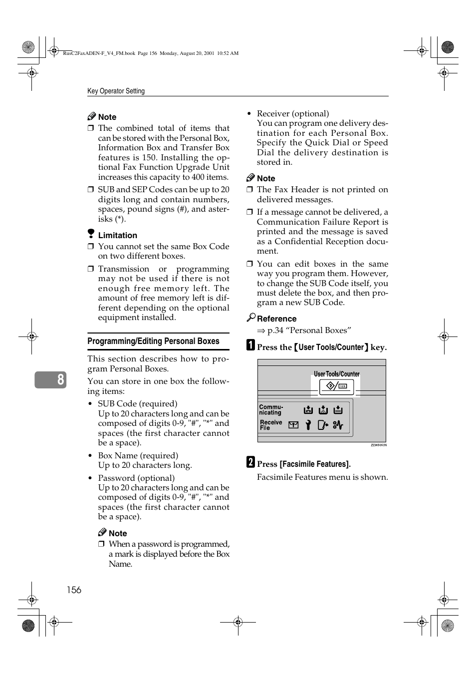 Savin Fax Option Type 1027 User Manual | Page 24 / 74