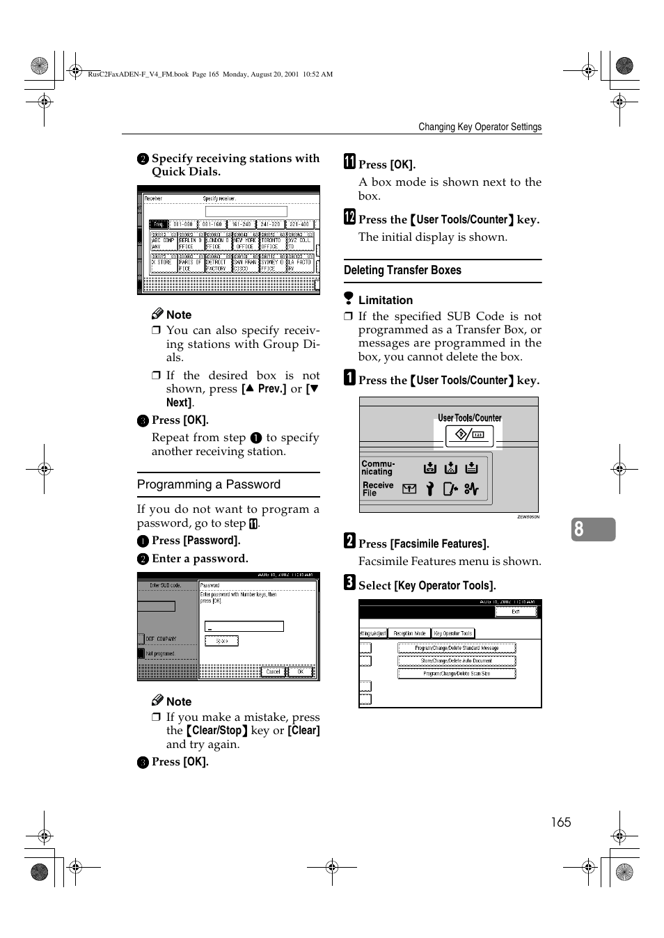 Savin Fax Option Type 1027 User Manual | Page 33 / 74