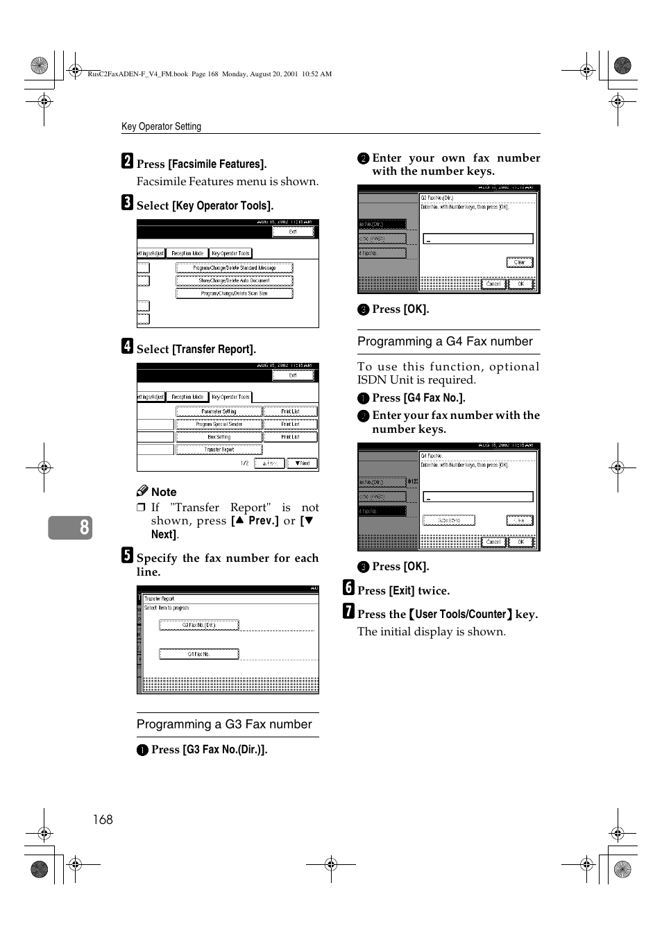 Savin Fax Option Type 1027 User Manual | Page 36 / 74