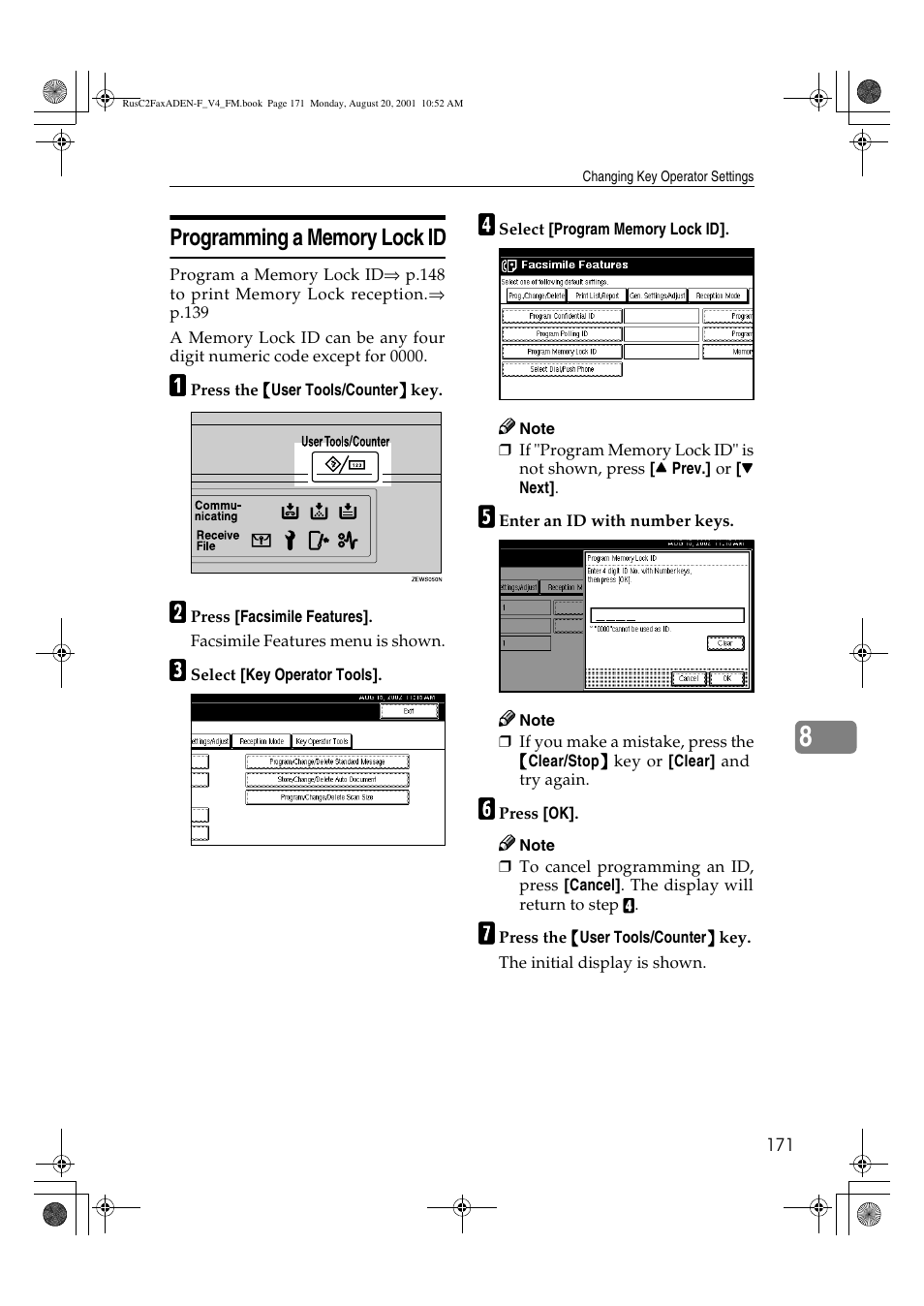 Savin Fax Option Type 1027 User Manual | Page 39 / 74