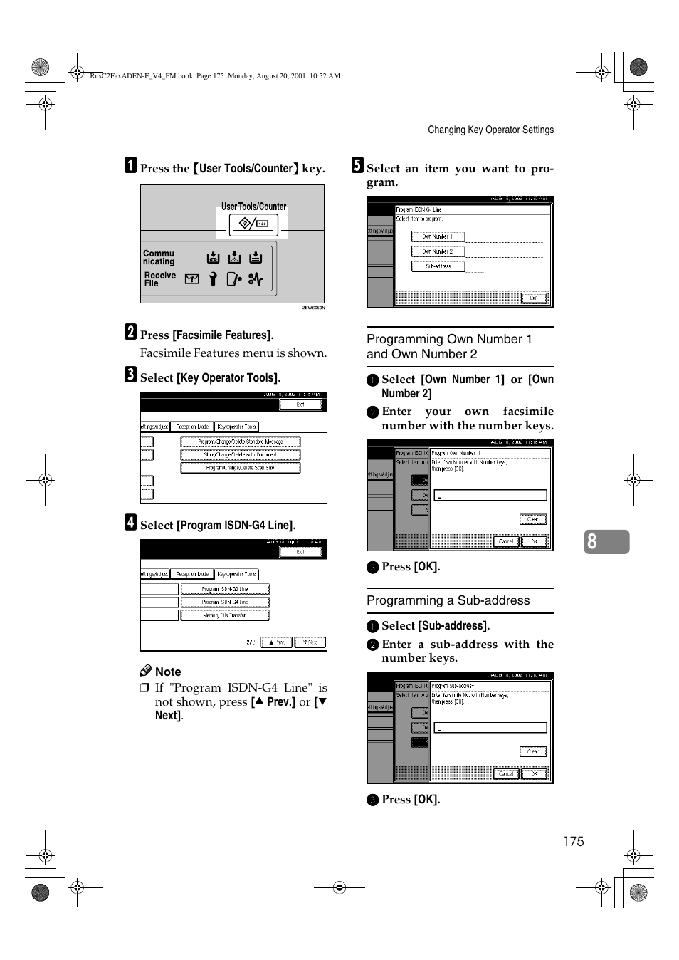 Savin Fax Option Type 1027 User Manual | Page 43 / 74