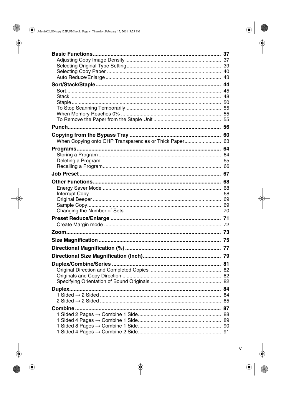 Savin 4502/4502p User Manual | Page 8 / 89