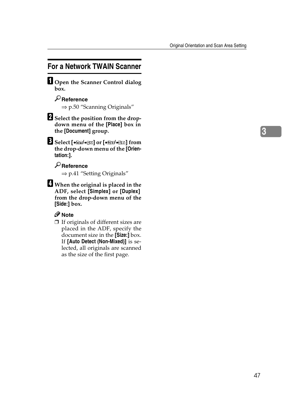 For a network twain scanner | Savin 1075 User Manual | Page 51 / 106