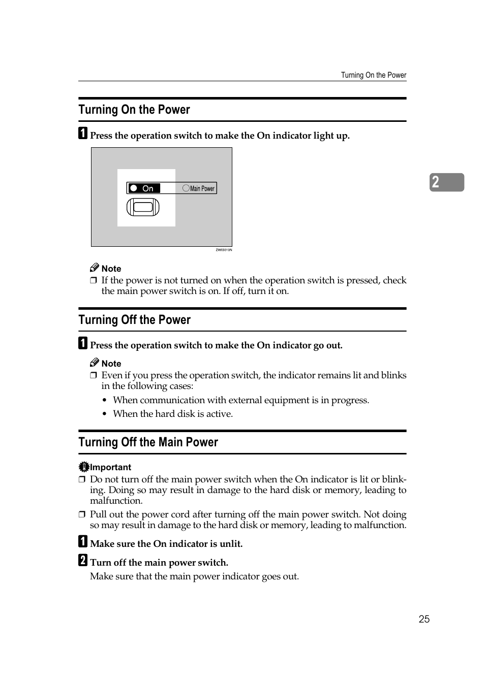 7xuqlqj 2q wkh 3rzhu, 7xuqlqj 2ii wkh 3rzhu, 7xuqlqj 2ii wkh 0dlq 3rzhu | Savin 40105 User Manual | Page 35 / 66