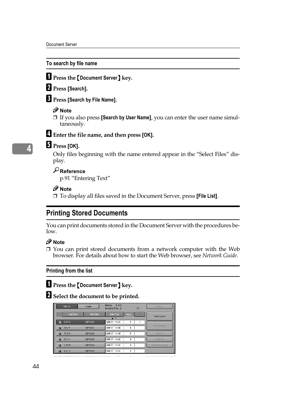 3ulqwlqj 6wruhg 'rfxphqwv | Savin 40105 User Manual | Page 54 / 66