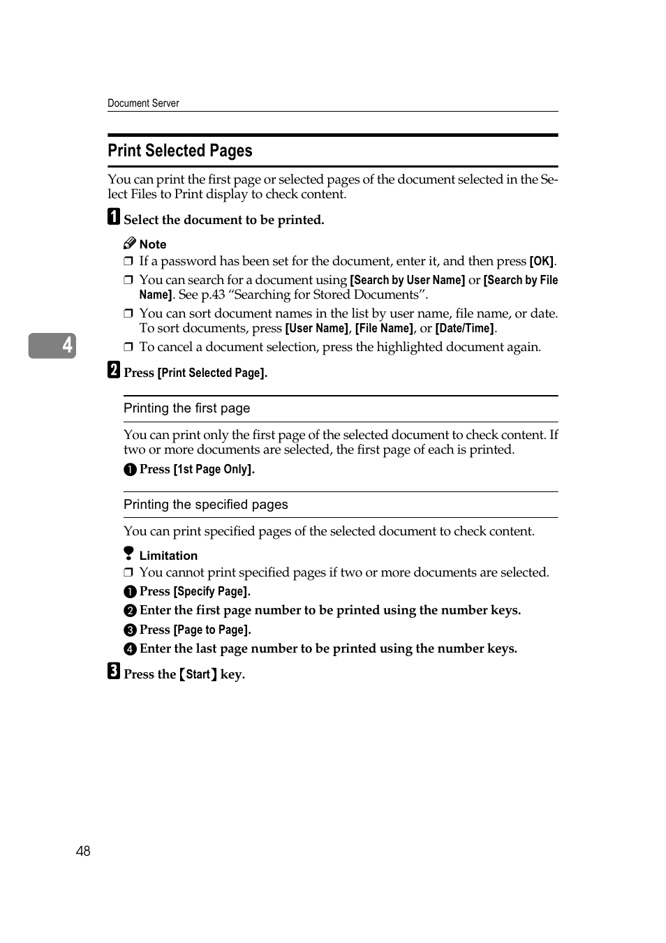 3ulqw 6hohfwhg 3djhv | Savin 40105 User Manual | Page 58 / 66