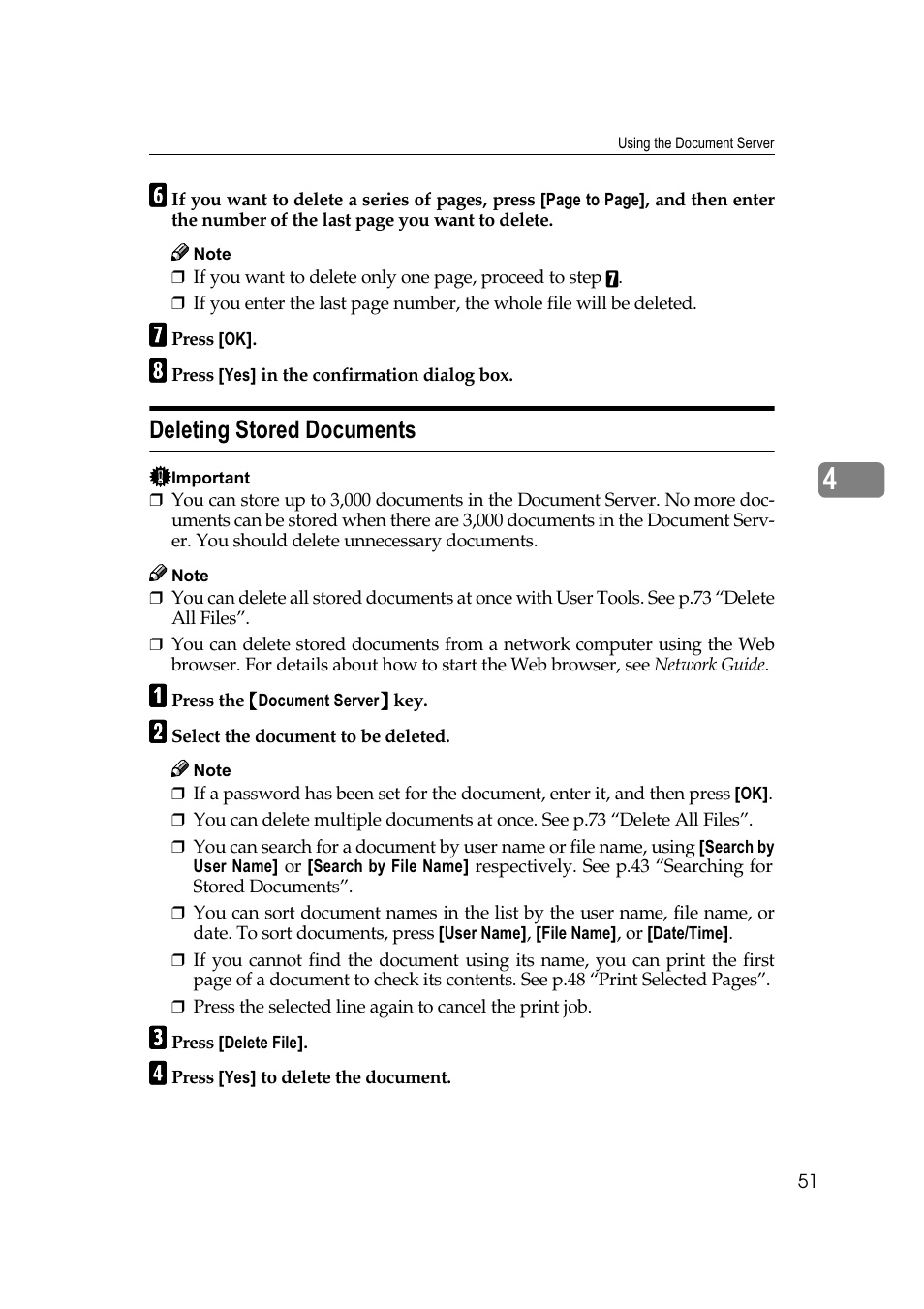 Hohwlqj 6wruhg 'rfxphqwv | Savin 40105 User Manual | Page 61 / 66