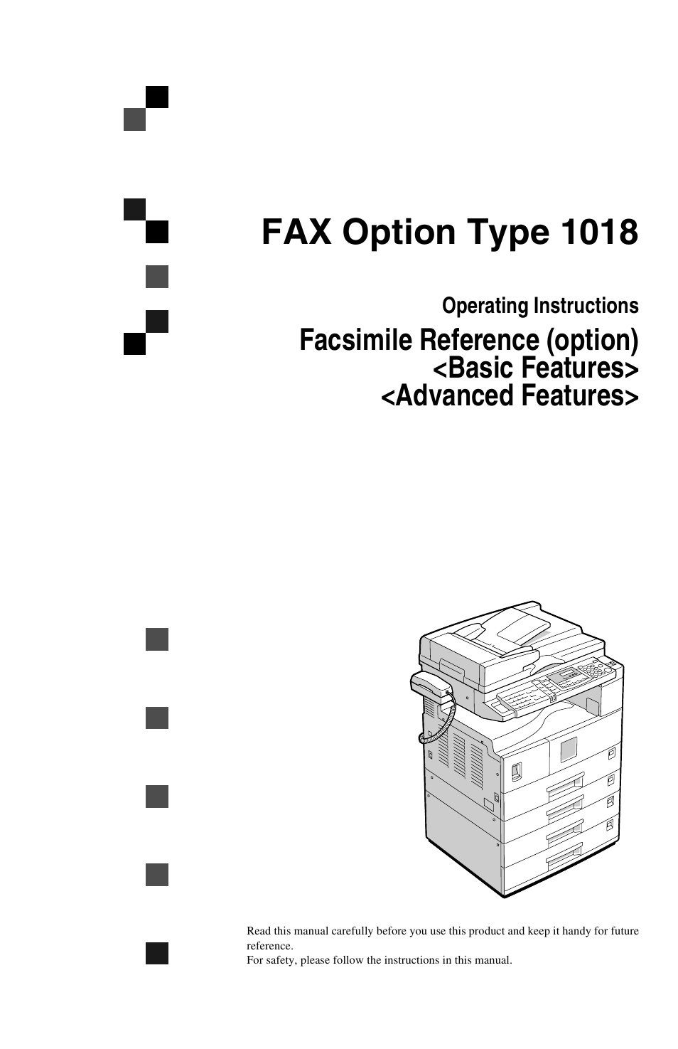 Savin F ax Machine 1018 User Manual | 193 pages