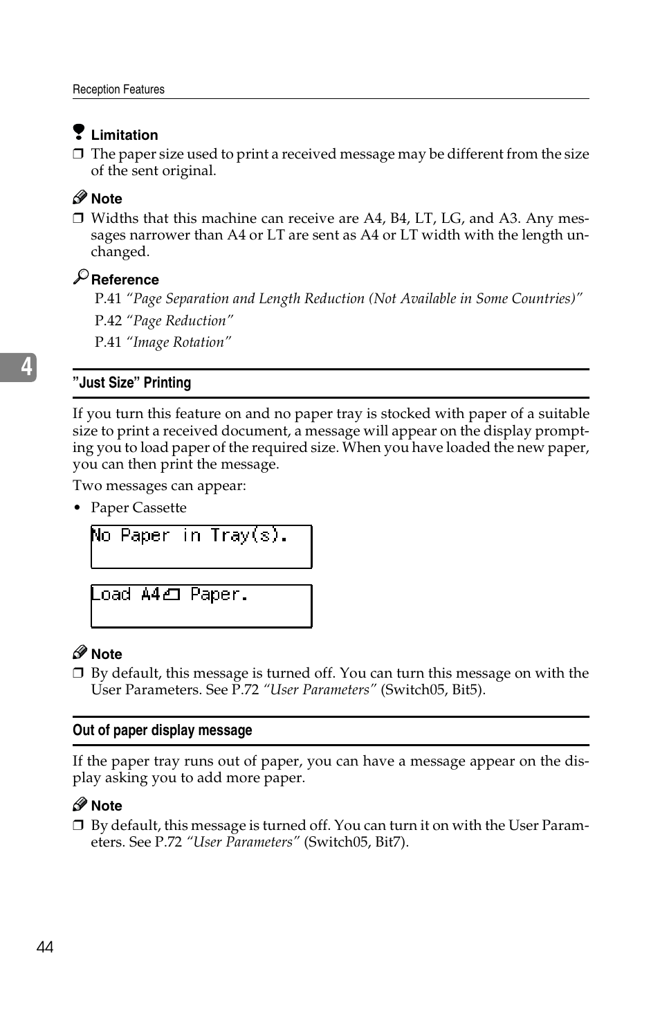Savin F ax Machine 1018 User Manual | Page 127 / 193