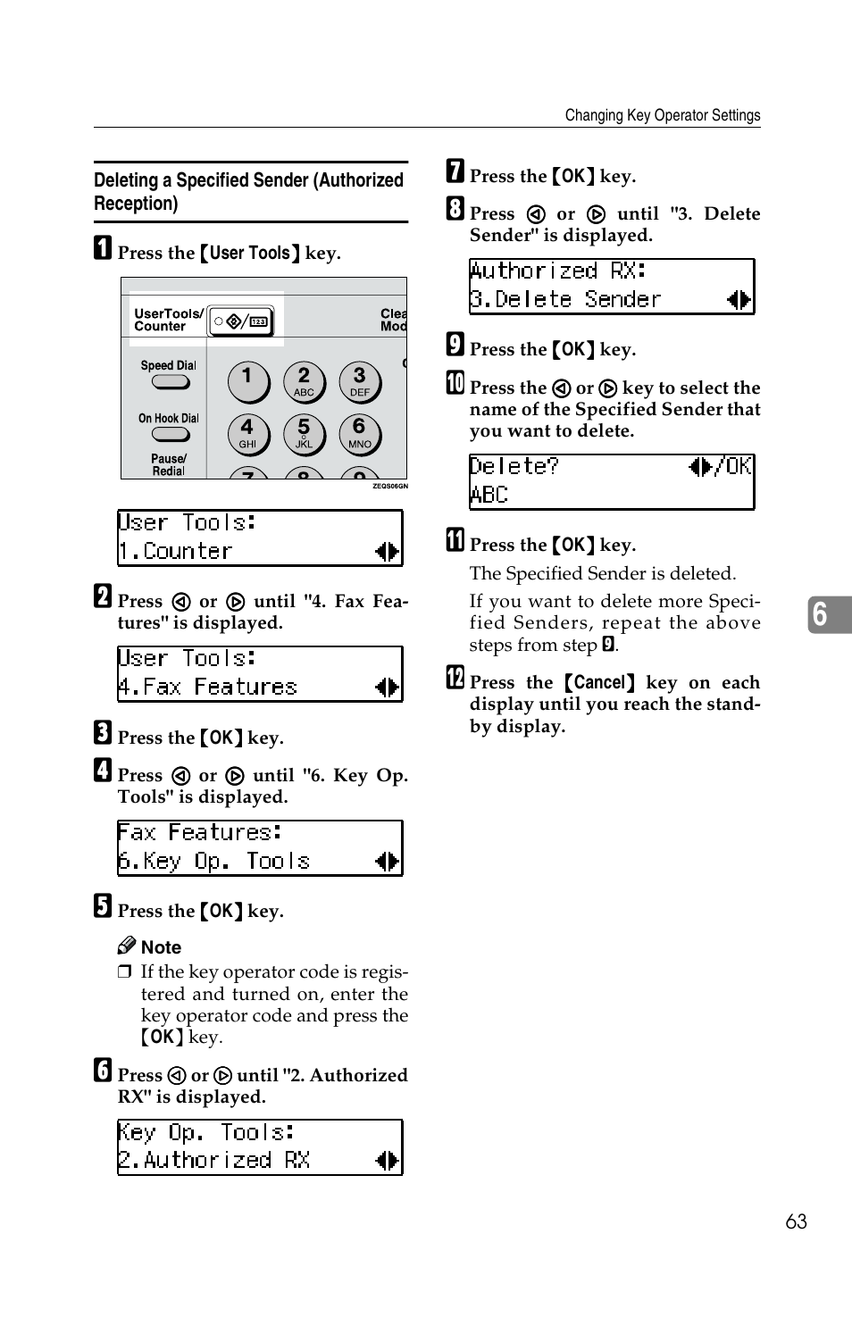 Savin F ax Machine 1018 User Manual | Page 146 / 193