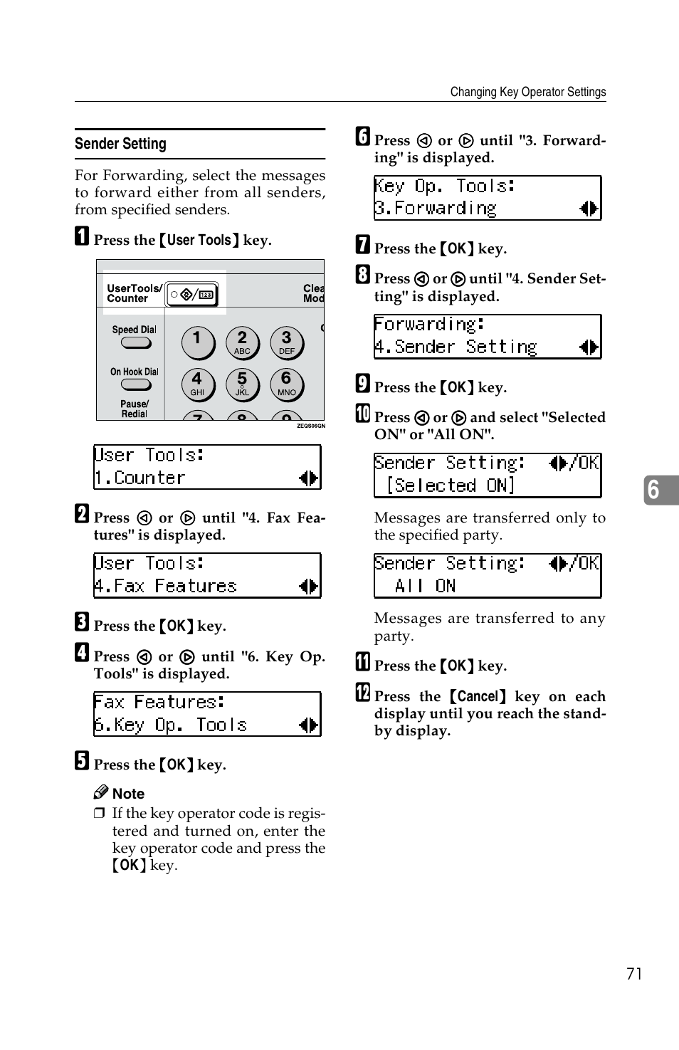 Savin F ax Machine 1018 User Manual | Page 154 / 193