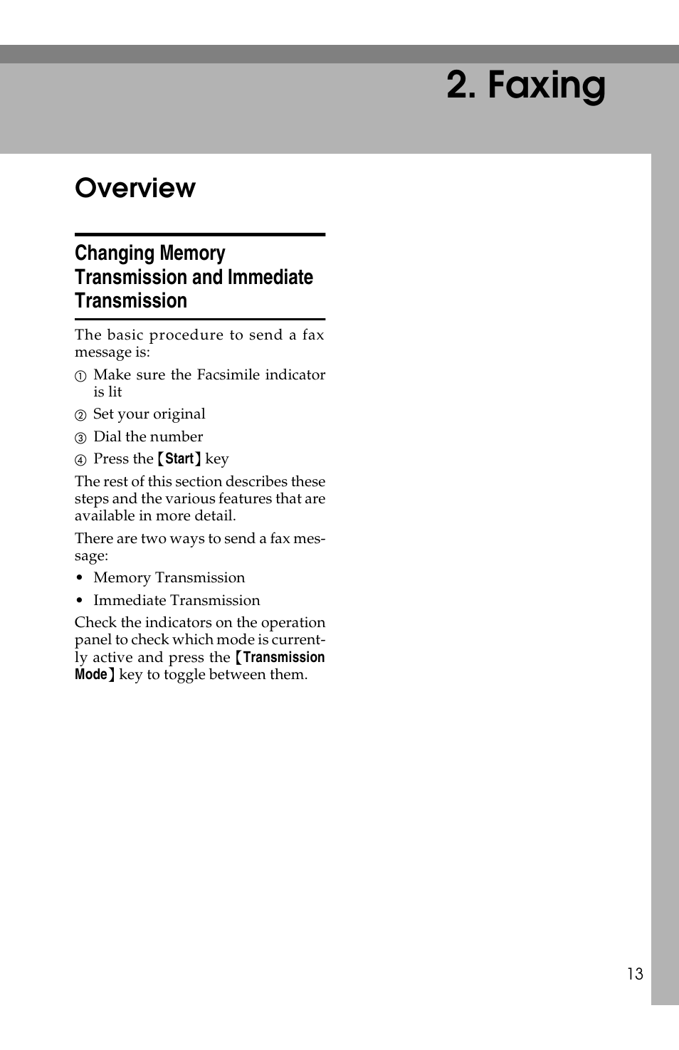 Faxing, Overview | Savin F ax Machine 1018 User Manual | Page 23 / 193